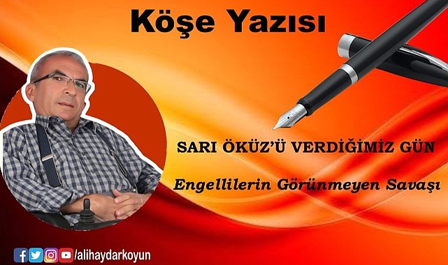 SARI ÖKÜZ'Ü VERDİĞİMİZ GÜN