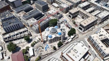 Depremde yıkılan Malatya’nın simgesi Yeni Cami’de restorasyonda sona yaklaşıldı