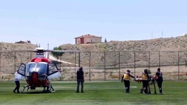 Ülseratif kolit hastası hava ambulansıyla Malatya’ya sevk edildi