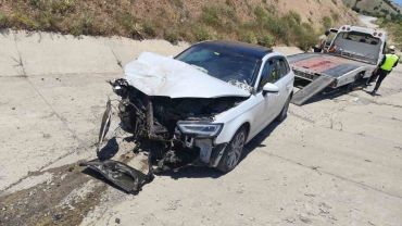 Malatya’da iki aracın çarpıştığı kaza kamerada: 4 yaralı