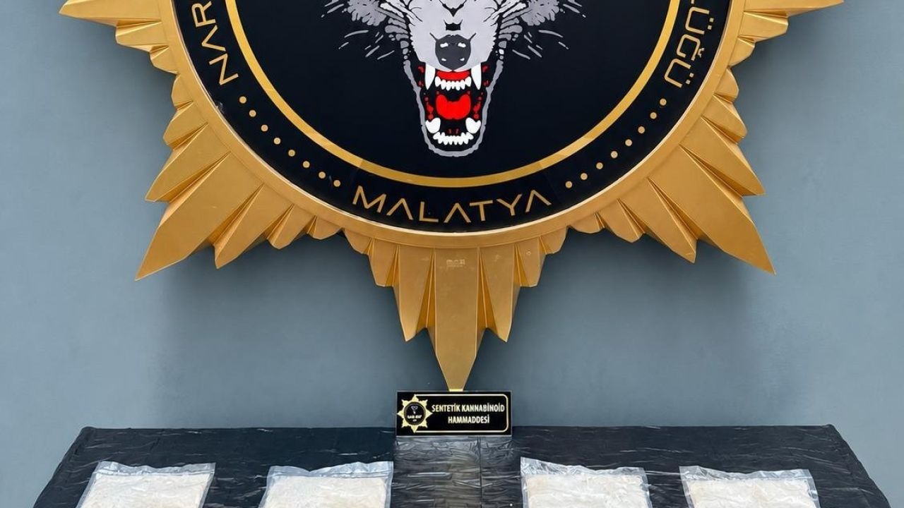 Malatya’da rekor miktarda sentetik kannabinoid hammaddesi ele geçirildi